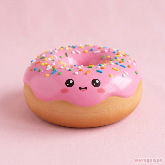 Squishy Jumbo Kawaii Gourmand MEYSQUISHY - Donut Rose