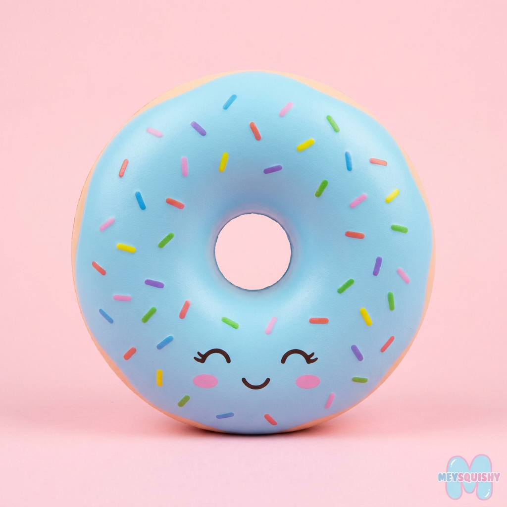 Squishy Jumbo Kawaii Gourmand MEYSQUISHY - Donut Bleu