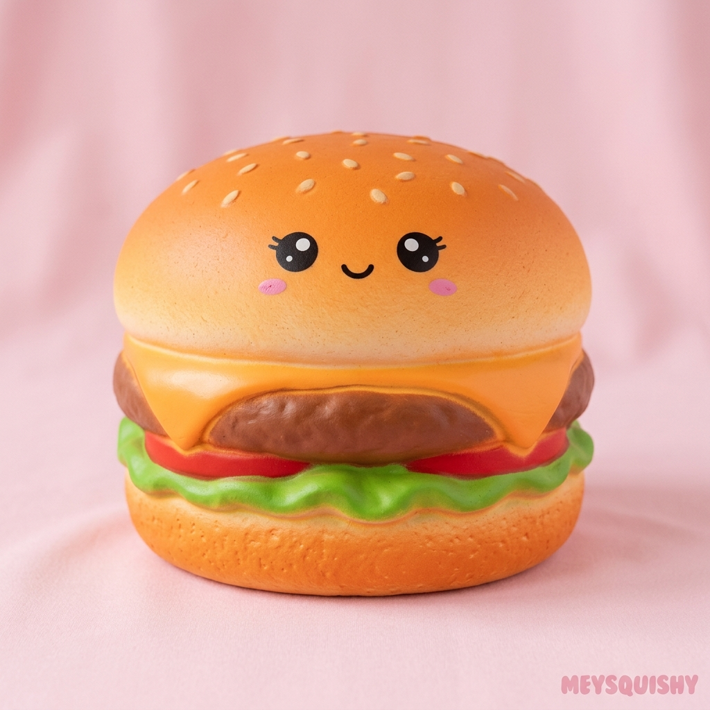 Squishy Jumbo Kawaii Gourmand MEYSQUISHY - Burger Orange